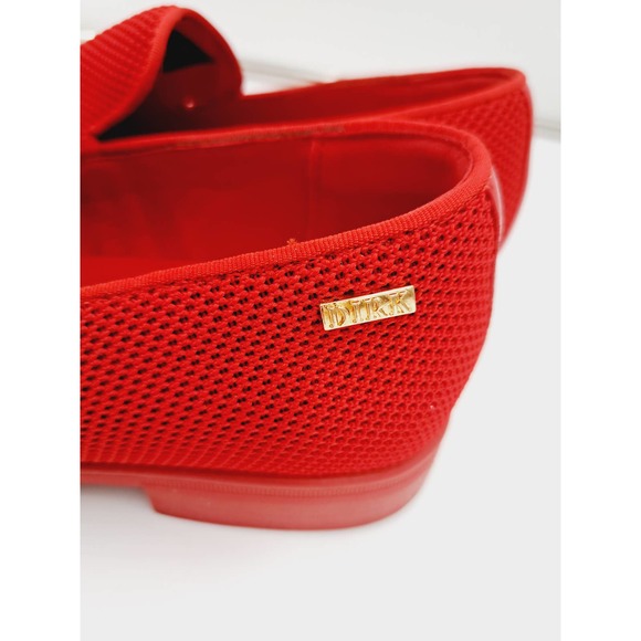 Dirk Red Mens Mesh Comfort Slip On Dress Casual Prom Dance Non Slip Loafers 8 - Picture 7 of 9
